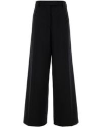 Dries Van Noten - Black Wool Blend Penn Wide-leg Pant - Lyst