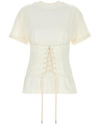 McQueen - White Cotton T-shirt - Lyst