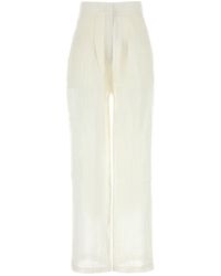 LeKasha - White Linen Sohag Wide-leg Pant - Lyst