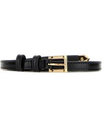 Prada - Cintura in pelle nera - Lyst