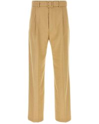 Dries Van Noten - Camel Viscose Blend Pant - Lyst