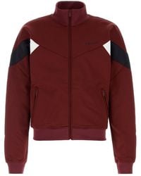 McQueen - Burgundy Polyester Blend Sweatshirt - Lyst