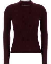 Jil Sander - Burgundy Wool Blend Sweater - Lyst