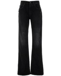 Balenciaga - Jeans in denim nero - Lyst