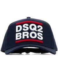 DSquared² - Cappello da baseball in cotone blu notte - Lyst