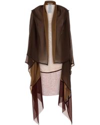 Alberta Ferretti - Multicolor Chiffon Cardigan - Lyst