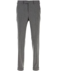 PT Torino - Pantalone in lana stretch grigio - Lyst