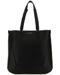 McQueen - Leather Medium Edge Shopping Bag - Lyst