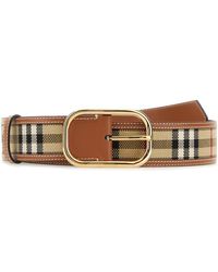 Burberry - Cintura in tessuto ricamato - Lyst
