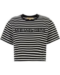 MICHAEL Michael Kors - T-shirt in cotone ricamato - Lyst