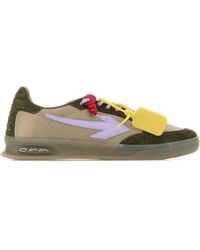 Off-White c/o Virgil Abloh - Off Two-Tone Suede And Fabric End Of Play Sneakers - Lyst