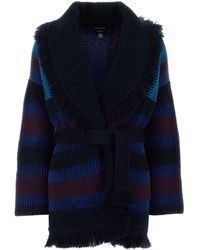 GIORGIO ARMANI X ALANUI - Embroidered Cashmere Blend Cardigan - Lyst
