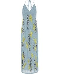 Des Phemmes - Embellished Stretch Polyester Dress - Lyst