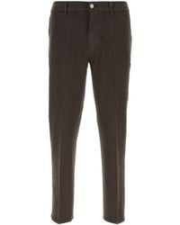 PT Torino - Dark Brown Stretch Cotton Reggae Pant - Lyst