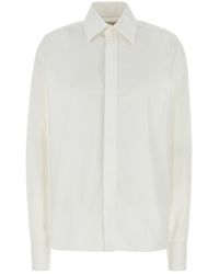 Saint Laurent - Camicia in cotone - Lyst