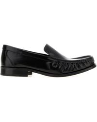 A.P.C. - Black Leather Romeo Loafers - Lyst
