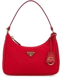 Prada - Borsa a spalla Re-Edition 2005 in Re-Nylon rosso - Lyst
