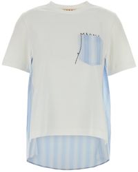 Marni - White Cotton T-shirt - Lyst