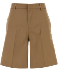 PT Torino - Camel Stretch Cotton Bermuda Shorts - Lyst