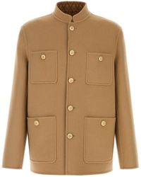 Valentino Garavani - Camel Wool Blend Jacket - Lyst