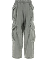 Entire studios - Pantalone jogging in cotone grigio - Lyst