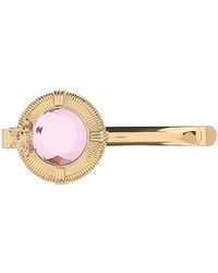 Versace Gold Metal Hair Clip in White | Lyst