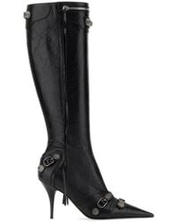 Balenciaga - Le Cagole Leather Boots - Lyst