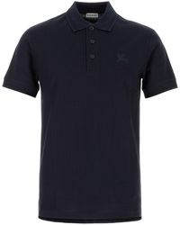 Burberry - Midnight Blue Piquet Polo Shirt - Lyst