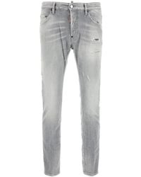 DSquared² - Grey Stretch Denim Skater Jeans - Lyst