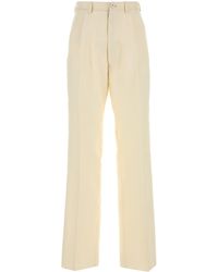 Maison Margiela - Cream Mohair Blend Pant - Lyst