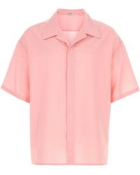 Loewe - Camicia in lana rosa - Lyst