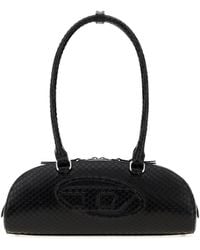 DIESEL - Leather 1Dr Dome Shoulder Bag - Lyst