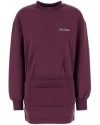 The Attico - Plum Stretch Cotton Mini Dress - Lyst