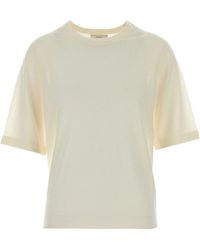 Loulou de Saison - Cream Cashmere Nala T-shirt - Lyst
