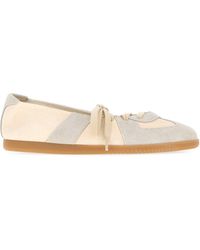 Maison Margiela - Lace Up Ballet Flats - Lyst