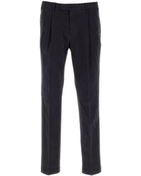 PT Torino - Pantalone in cotone stretch blu scuro - Lyst