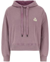 Isabel Marant - Lilac Cotton Blend Salmy Sweatshirt - Lyst