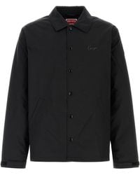 KENZO - Black Cotton Blend Jacket - Lyst