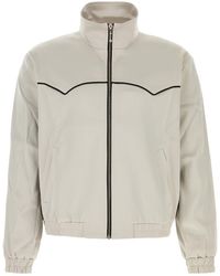 Ernest W. Baker - Light Grey Satin Bomber Jacket - Lyst