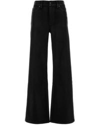 7 For All Mankind - Jeans in denim stretch nero - Lyst