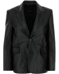 Balenciaga - Black Leather Jacket - Lyst