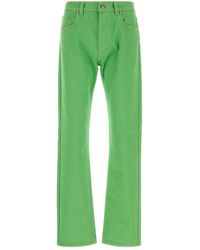 Versace - Light Green Denim Jeans - Lyst