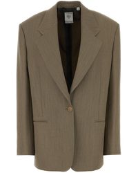 Calvin Klein - Cappuccino Wool Blend Avery Blazer - Lyst