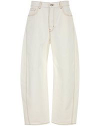 Givenchy - White Denim Wide-leg Jeans - Lyst