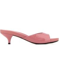 Prada - Sabot in pelle rosa - Lyst