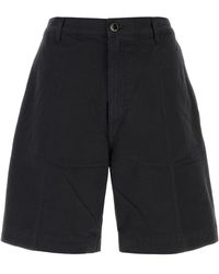 Nine:inthe:morning - Midnight Blue Cotton Otto Bermuda Shorts - Lyst