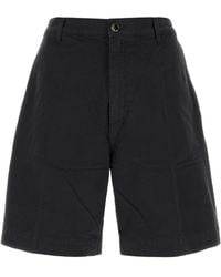 Nine:inthe:morning - Midnight Blue Cotton Otto Bermuda Shorts - Lyst