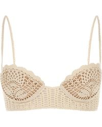 Magda Butrym - Ivory Crochet Bra - Lyst