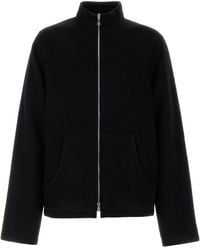 Rier - Black Wool Fleece Sweatshirt - Lyst