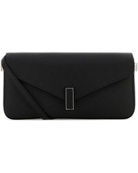 Valextra - Black Leather Iside Crossbody Bag - Lyst